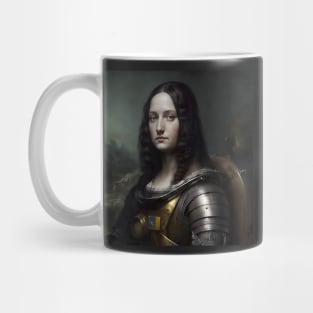 Mona Lisa Futuristic Warrior Mug